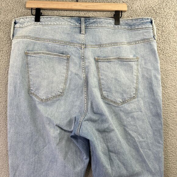 UNIVERSAL THREAD Jeans Womens 17 R Ankle Bootcut Light Wash Grunge Boho Frayed - Picture 6 of 12